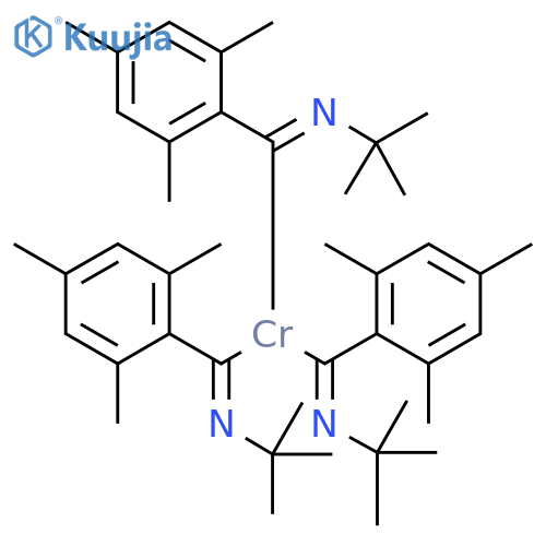 Chromium, tris[[(1,1-dimethylethyl)imino](2,4,6-trimethylphenyl)methyl]- structure