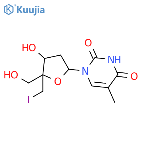 Thymidine, 4'-(iodomethyl)- structure