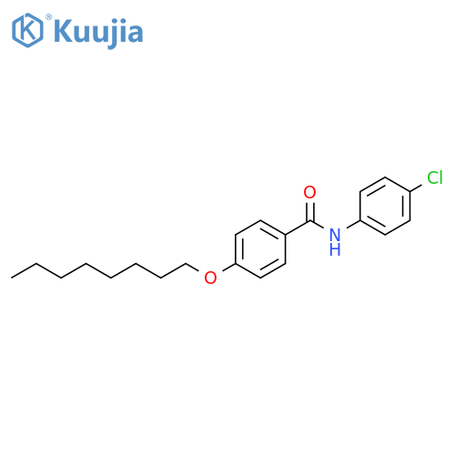 Benzamide, N-(4-chlorophenyl)-4-(octyloxy)- structure