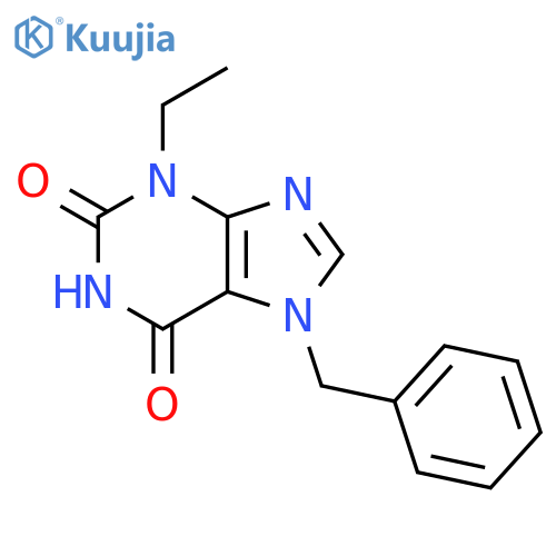 1H-Purine-2,6-dione, 3-ethyl-3,7-dihydro-7-(phenylmethyl)- structure