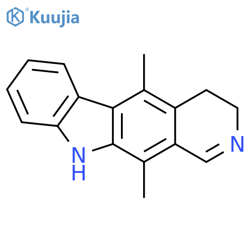 5,11-dimethyl-4,10-dihydro-3h-pyrido[3,4-b]carbazole structure