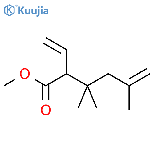5-Hexenoic acid, 2-ethenyl-3,3,5-trimethyl-, methyl ester structure