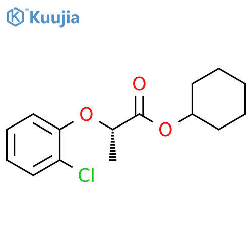 Propanoic acid, 2-(2-chlorophenoxy)-, cyclohexyl ester, (S)- structure