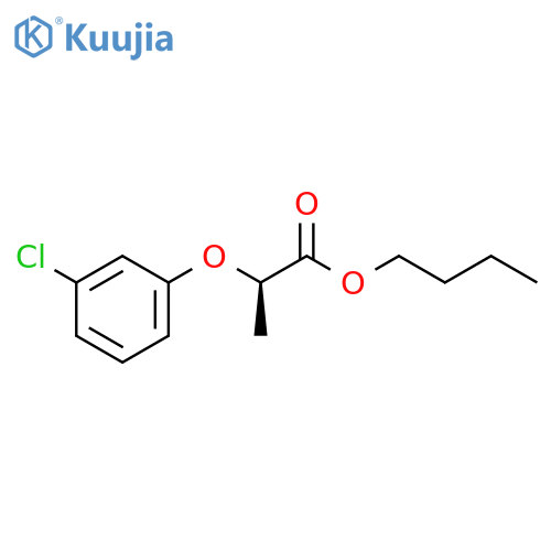 Propanoic acid, 2-(3-chlorophenoxy)-, butyl ester, (R)- structure