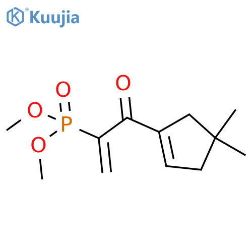 Phosphonic acid, [1-[(4,4-dimethyl-1-cyclopenten-1-yl)carbonyl]ethenyl]-, dimethyl ester (9CI) structure