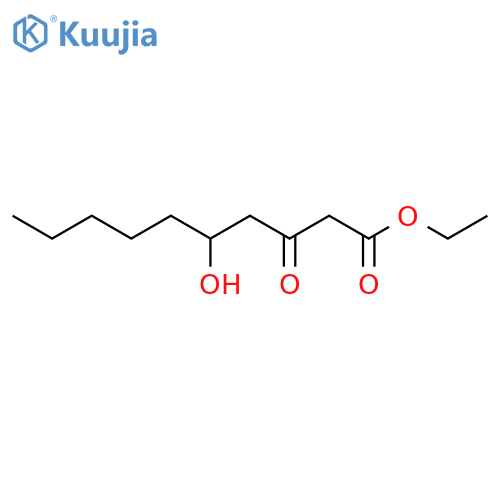 Decanoic acid, 5-hydroxy-3-oxo-, ethyl ester, (±)- structure
