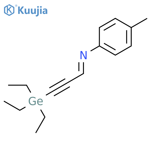 Benzenamine, 4-methyl-N-[3-(triethylgermyl)-2-propynylidene]-, (Z)- structure