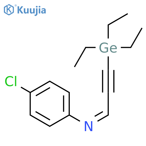 Benzenamine, 4-chloro-N-[3-(triethylgermyl)-2-propynylidene]-, (Z)- structure