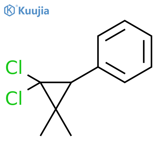 Benzene, (2,2-dichloro-3,3-dimethylcyclopropyl)-, (±)- structure