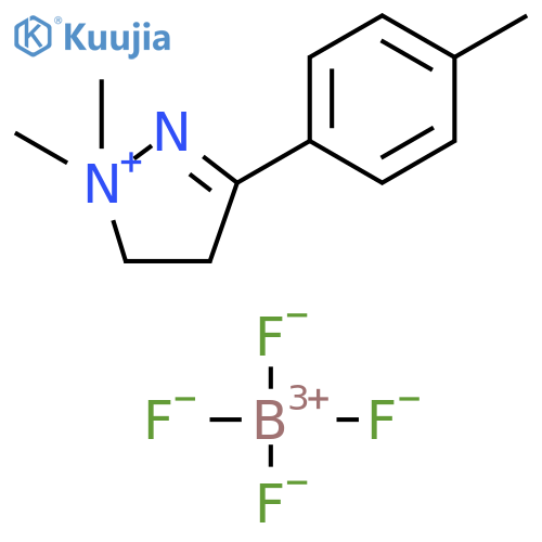 1H-Pyrazolium, 4,5-dihydro-1,1-dimethyl-3-(4-methylphenyl)-, tetrafluoroborate(1-) (1:1) structure