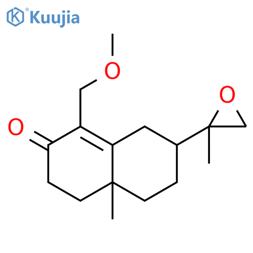 2(3H)-Naphthalenone,4,4a,5,6,7,8-hexahydro-1-(methoxymethyl)-4a-methyl-7-(2-methyloxiranyl)- structure