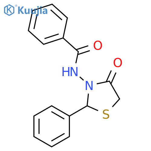 Benzamide, N-(4-oxo-2-phenyl-3-thiazolidinyl)- structure