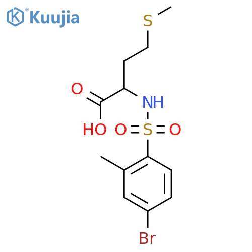 L-Methionine, N-[(4-bromo-2-methylphenyl)sulfonyl]- structure