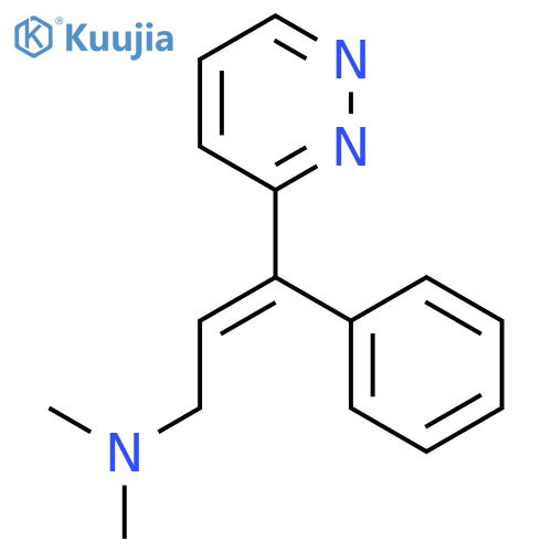 2-Propen-1-amine, N,N-dimethyl-3-phenyl-3-(3-pyridazinyl)-, (E)- structure
