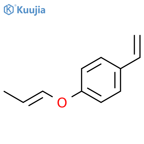 Benzene, 1-ethenyl-4-(1-propenyloxy)- structure