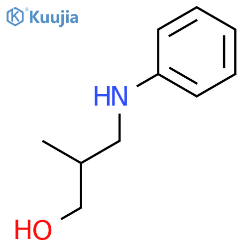 1-Propanol, 2-methyl-3-(phenylamino)- structure