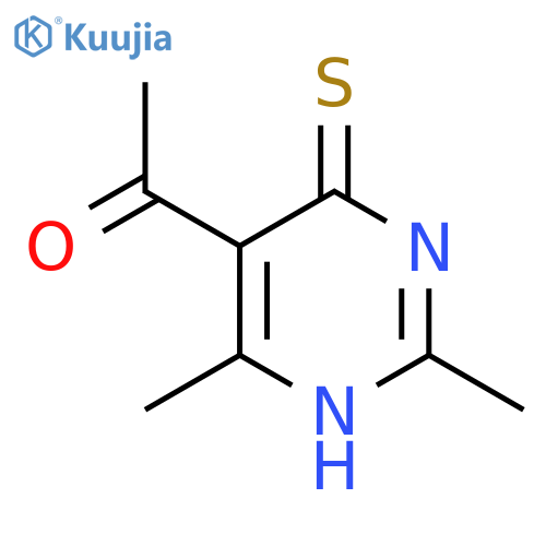1-(2,4-Dimethyl-6-sulfanylidene-1,6-dihydropyrimidin-5-yl)ethan-1-one structure