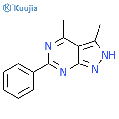 3,4-Dimethyl-6-phenyl-1H-pyrazolo3,4-dpyrimidine structure