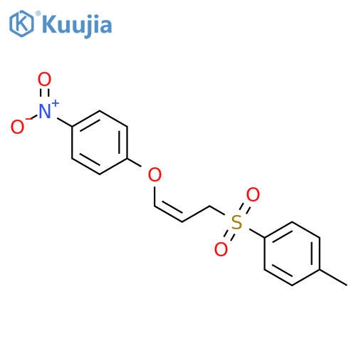 Benzene, 1-methyl-4-[[3-(4-nitrophenoxy)-2-propenyl]sulfonyl]-, (Z)- (9CI) structure
