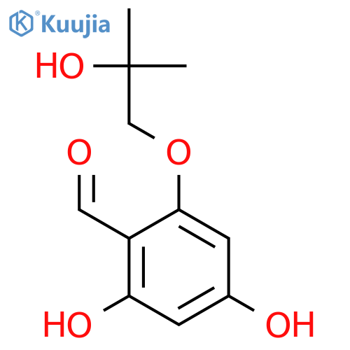Benzaldehyde, 2,4-dihydroxy-6-(2-hydroxy-2-methylpropoxy)- structure