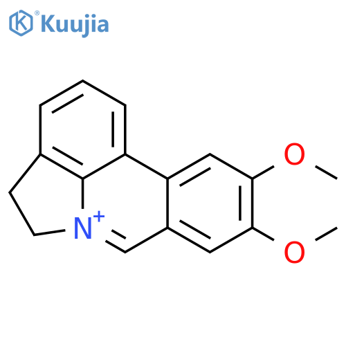 Pyrrolo[3,2,1-de]phenanthridinium,4,5-dihydro-9,10-dimethoxy- structure