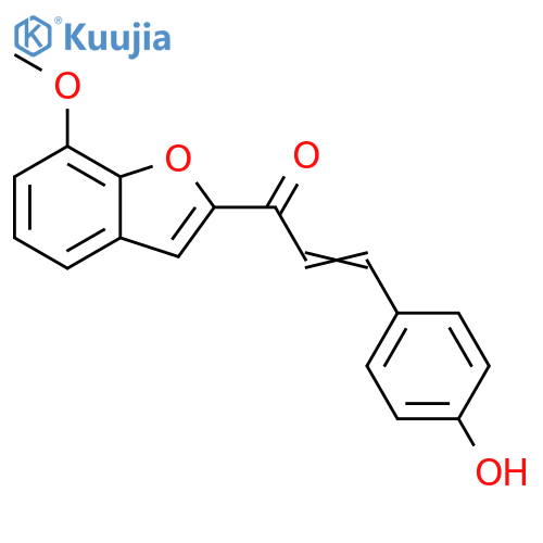 2-Propen-1-one, 3-(4-hydroxyphenyl)-1-(7-methoxy-2-benzofuranyl)- structure