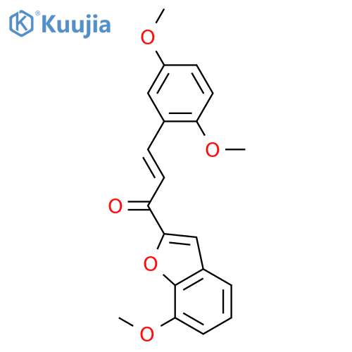 2-Propen-1-one,3-(2,5-dimethoxyphenyl)-1-(7-methoxy-2-benzofuranyl)- structure