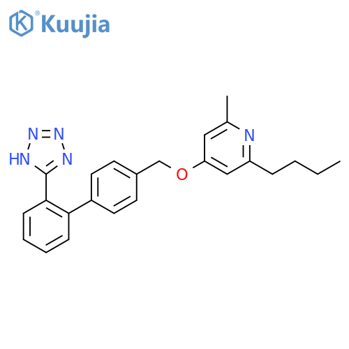Pyridine,2-butyl-6-methyl-4-[[2'-(1H-tetrazol-5-yl)[1,1'-biphenyl]-4-yl]methoxy]- structure