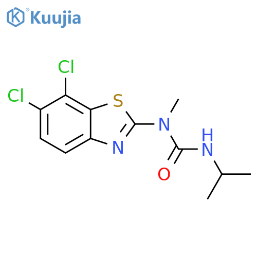 Urea, N-(6,7-dichloro-2-benzothiazolyl)-N-methyl-N'-(1-methylethyl)- structure