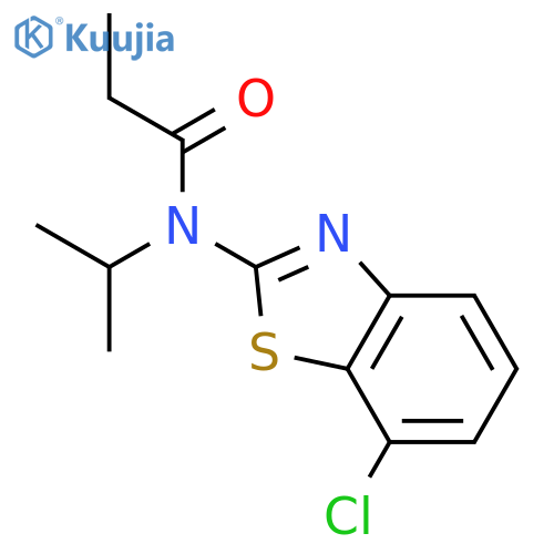 Propanamide, N-(7-chloro-2-benzothiazolyl)-N-(1-methylethyl)- structure
