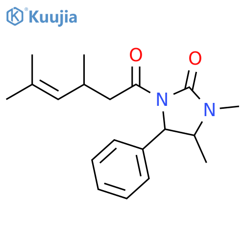 2-Imidazolidinone,1-(3,5-dimethyl-1-oxo-4-hexenyl)-3,4-dimethyl-5-phenyl- structure