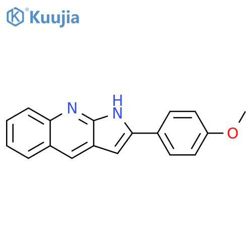 1H-Pyrrolo[2,3-b]quinoline, 2-(4-methoxyphenyl)- structure