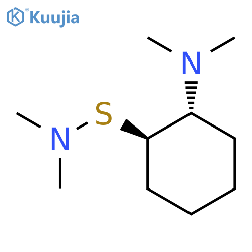 Cyclohexanesulfenamide, 2-(dimethylamino)-N,N-dimethyl-, trans- structure