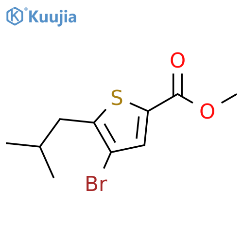 4-Bromo-5-isobutyl-thiophene-2-carboxylic acid methyl ester structure