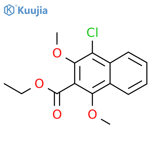 Ethyl 4-chloro-1,3-dimethoxy-2-naphthoate structure