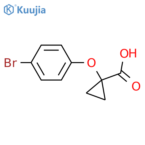 1-(4-bromophenoxy)cyclopropanecarboxylic acid structure