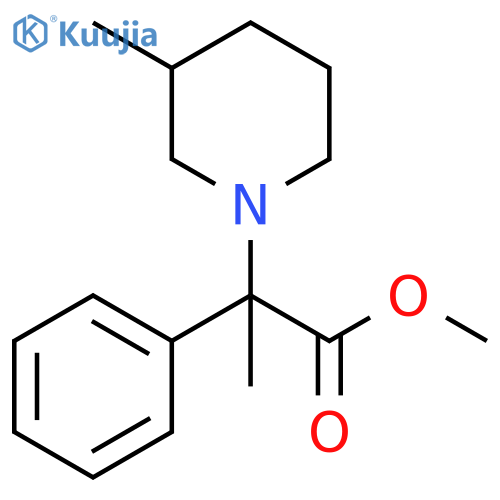 2-(3-Methyl-piperidin-1-yl)-2-phenyl-propionic acid methyl ester structure
