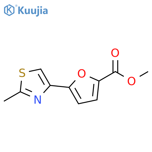 5-(2-Methyl-thiazol-4-yl)-furan-2-carboxylic acid methyl ester structure