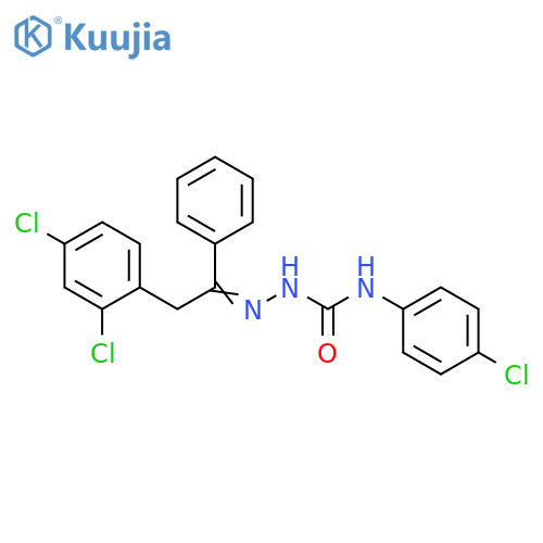 Hydrazinecarboxamide,N-(4-chlorophenyl)-2-[2-(2,4-dichlorophenyl)-1-phenylethylidene]- structure
