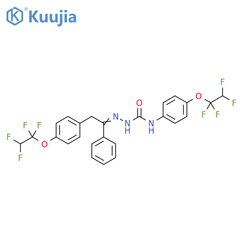 Hydrazinecarboxamide,2-[1-phenyl-2-[4-(1,1,2,2-tetrafluoroethoxy)phenyl]ethylidene]-N-[4-(1,1,2,2-tetrafluoroethoxy)phenyl]- structure