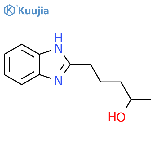 5-(1H-1,3-benzodiazol-2-yl)pentan-2-ol structure