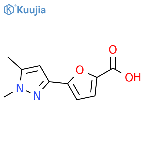 5-(1,5-Dimethyl-1H-pyrazol-3-yl)-furan-2-carboxylic acid structure