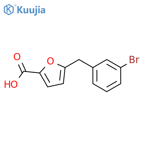 5-(3-Bromo-benzyl)-furan-2-carboxylic acid structure