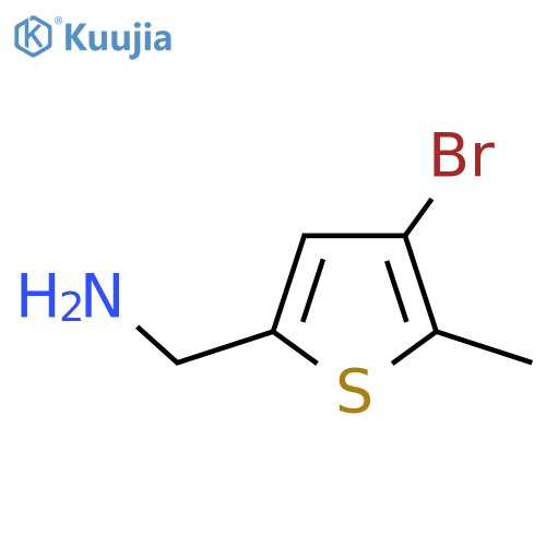(4-bromo-5-methylthiophen-2-yl)methanamine structure