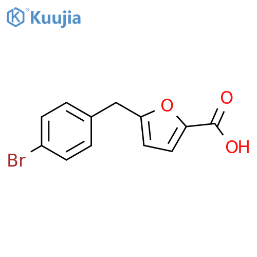 5-(4-Bromo-benzyl)-furan-2-carboxylic acid structure
