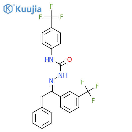 Hydrazinecarboxamide,2-[2-phenyl-1-[3-(trifluoromethyl)phenyl]ethylidene]-N-[4-(trifluoromethyl)phenyl]- structure
