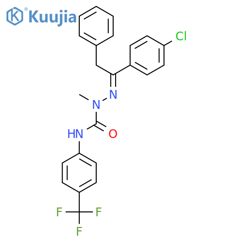 Hydrazinecarboxamide,2-[1-(4-chlorophenyl)-2-phenylethylidene]-1-methyl-N-[4-(trifluoromethyl)phenyl]- structure