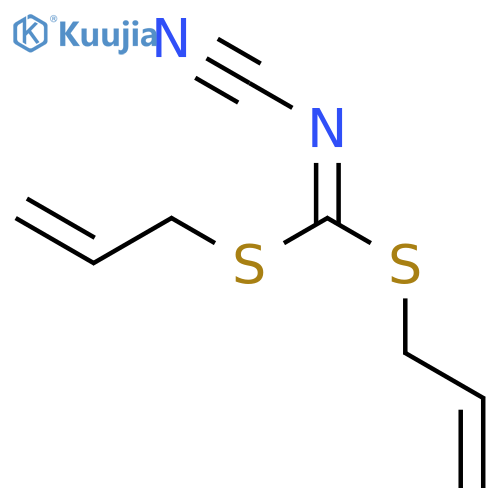 Carbonimidodithioicacid, N-cyano-, di-2-propen-1-yl ester structure