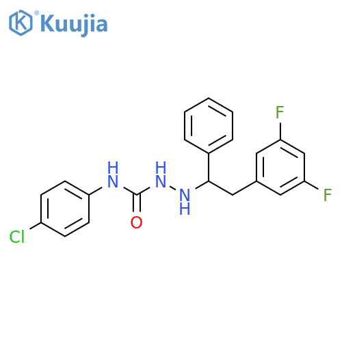 Hydrazinecarboxamide,N-(4-chlorophenyl)-2-[2-(3,5-difluorophenyl)-1-phenylethyl]- structure