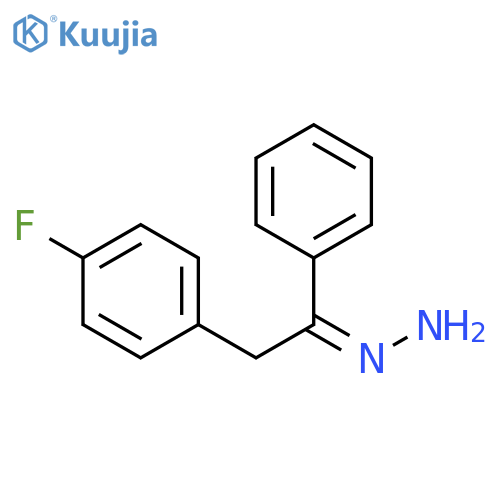 Ethanone, 2-(4-fluorophenyl)-1-phenyl-, hydrazone, (Z)- structure